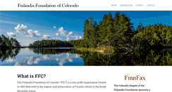 Desktop Screenshot of finlandiafoundationcolorado.org