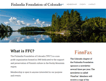 Tablet Screenshot of finlandiafoundationcolorado.org